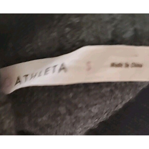 Athleta Chill Factor Sweater Coat Heavy WoolBlend Non Itch Sz S Charcoal Grey B7 - Picture 4 of 10